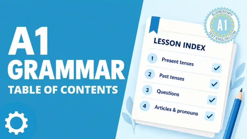 A1 Grammar – Table of Contents